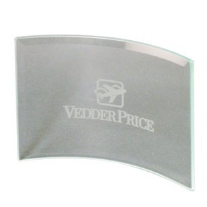 Beveled Glass Crescent Award 1
