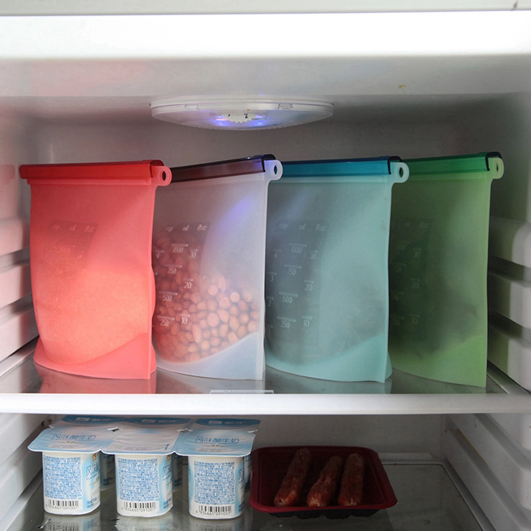 Waterproof Reusable Silicone Food Storage Bag 11