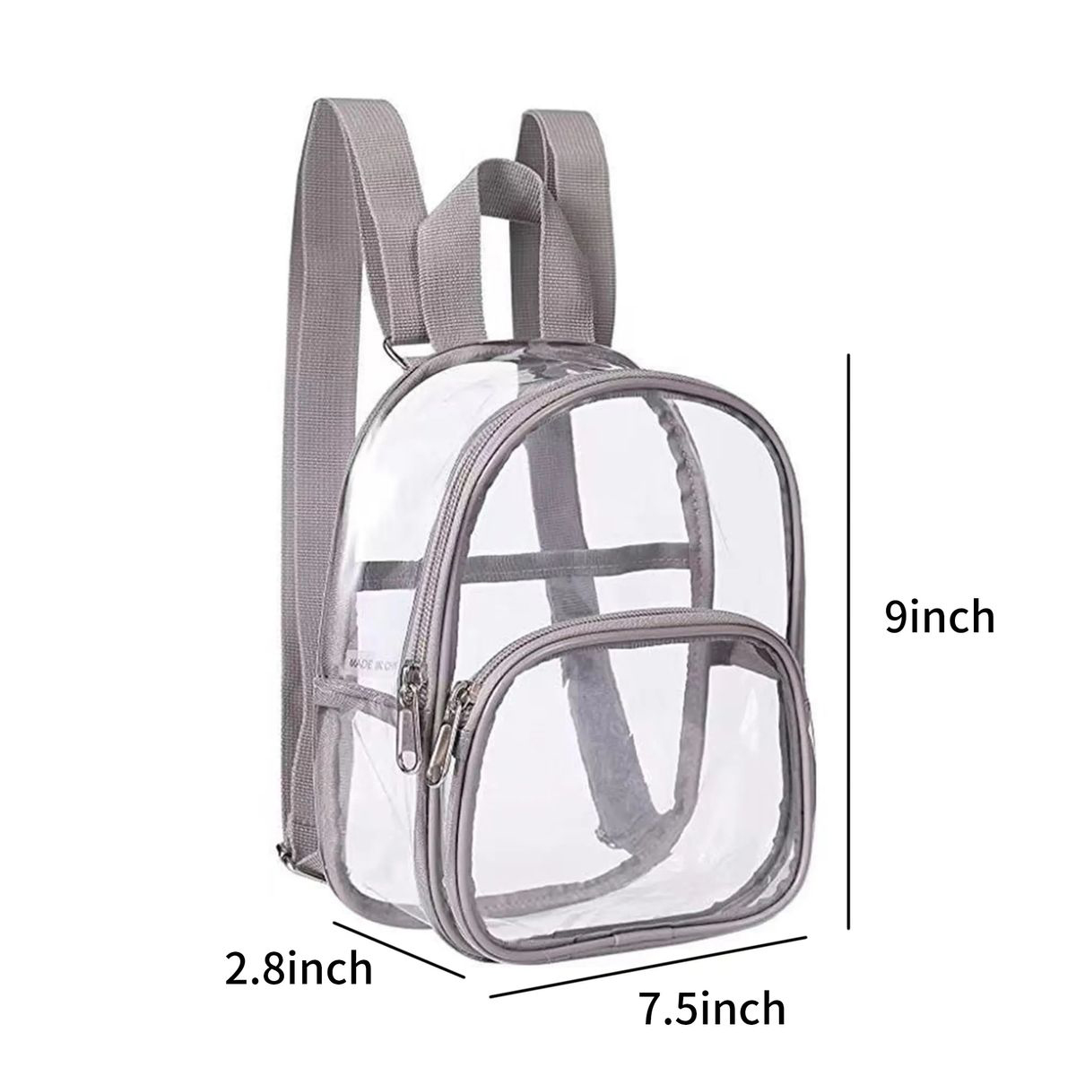 Waterproof Clear Mini Backpack for Concert Use 1