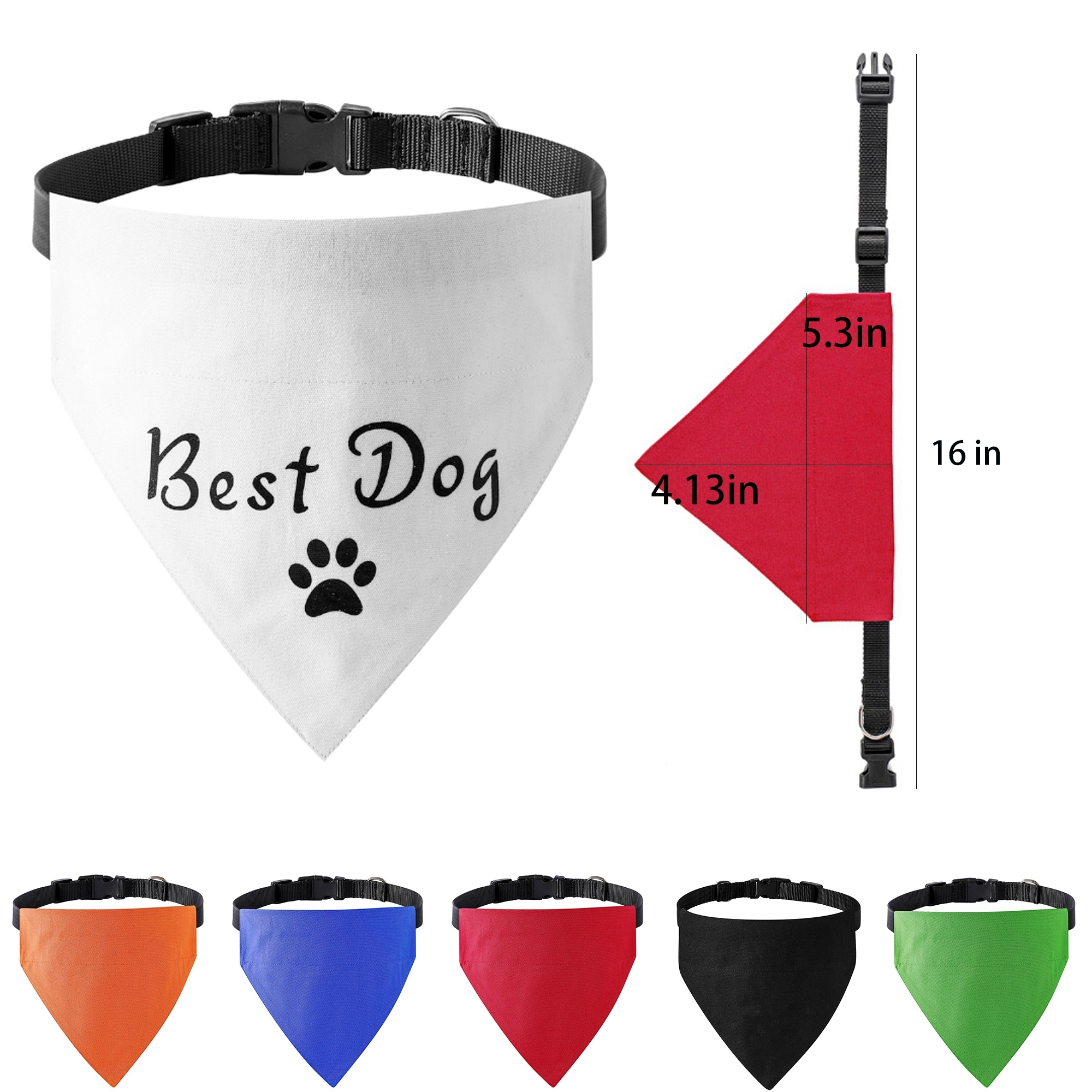 Pet Scarf Saliva Towel Washable