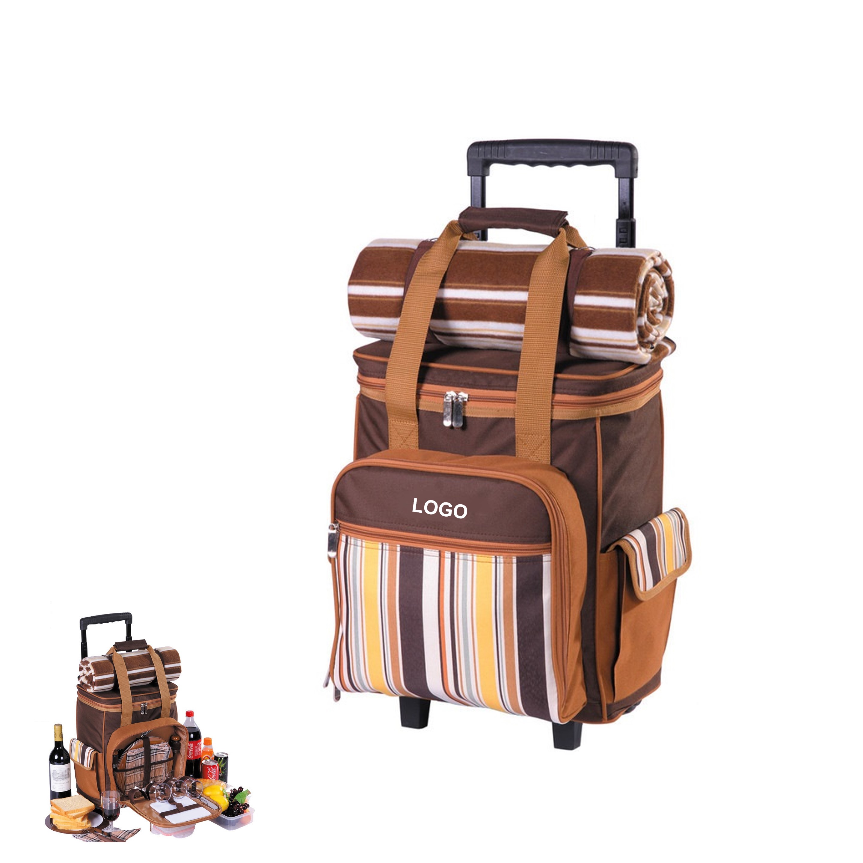 Large Rolling Picnic Bag (direct import) 3
