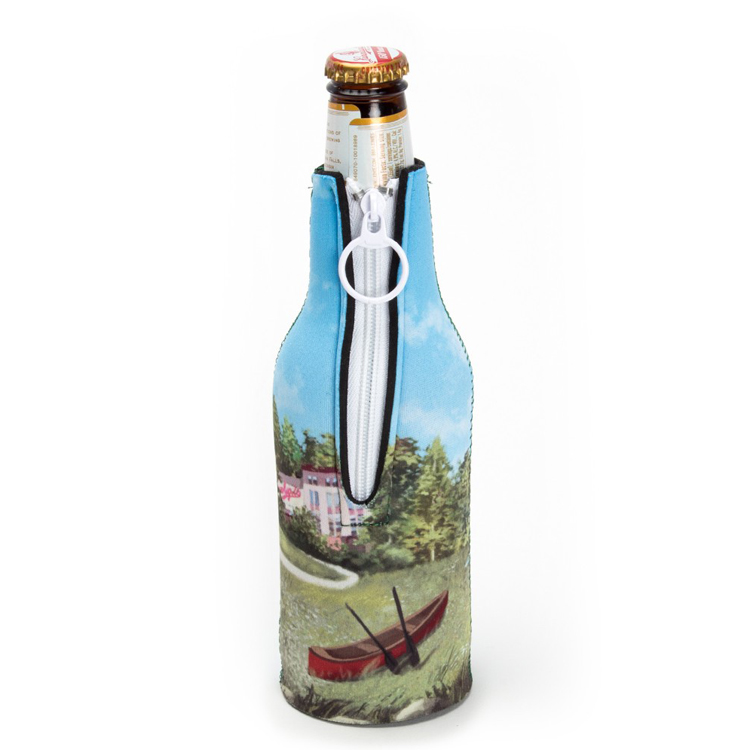 Neoprene Bottle Sleeve With Zipper 3