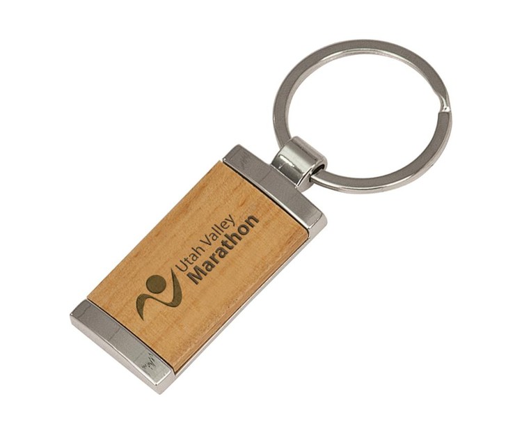Maple Rectangle Key Tag 1