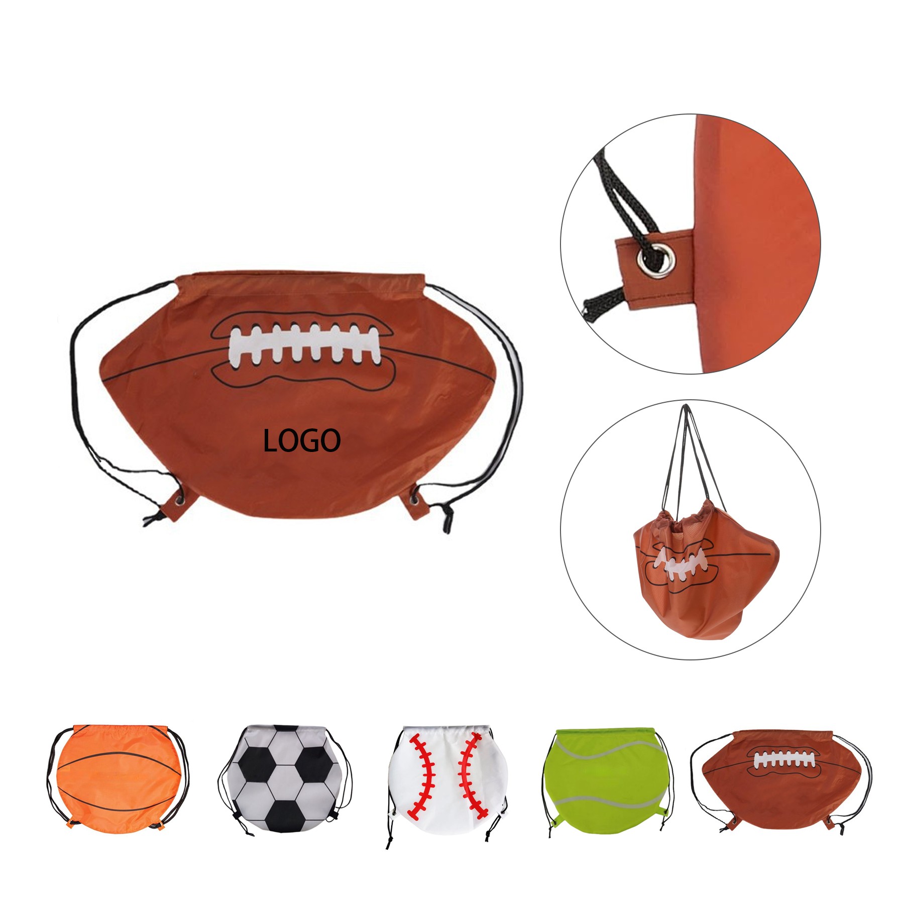 Ball Drawstring Backpack 5