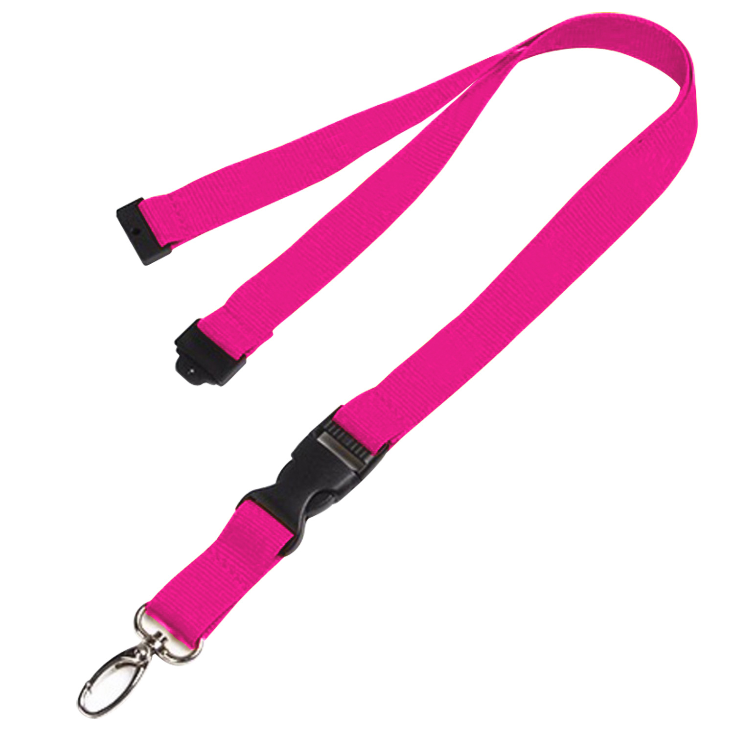 Polyester Lanyards w/ Buckle Release and Safety 24