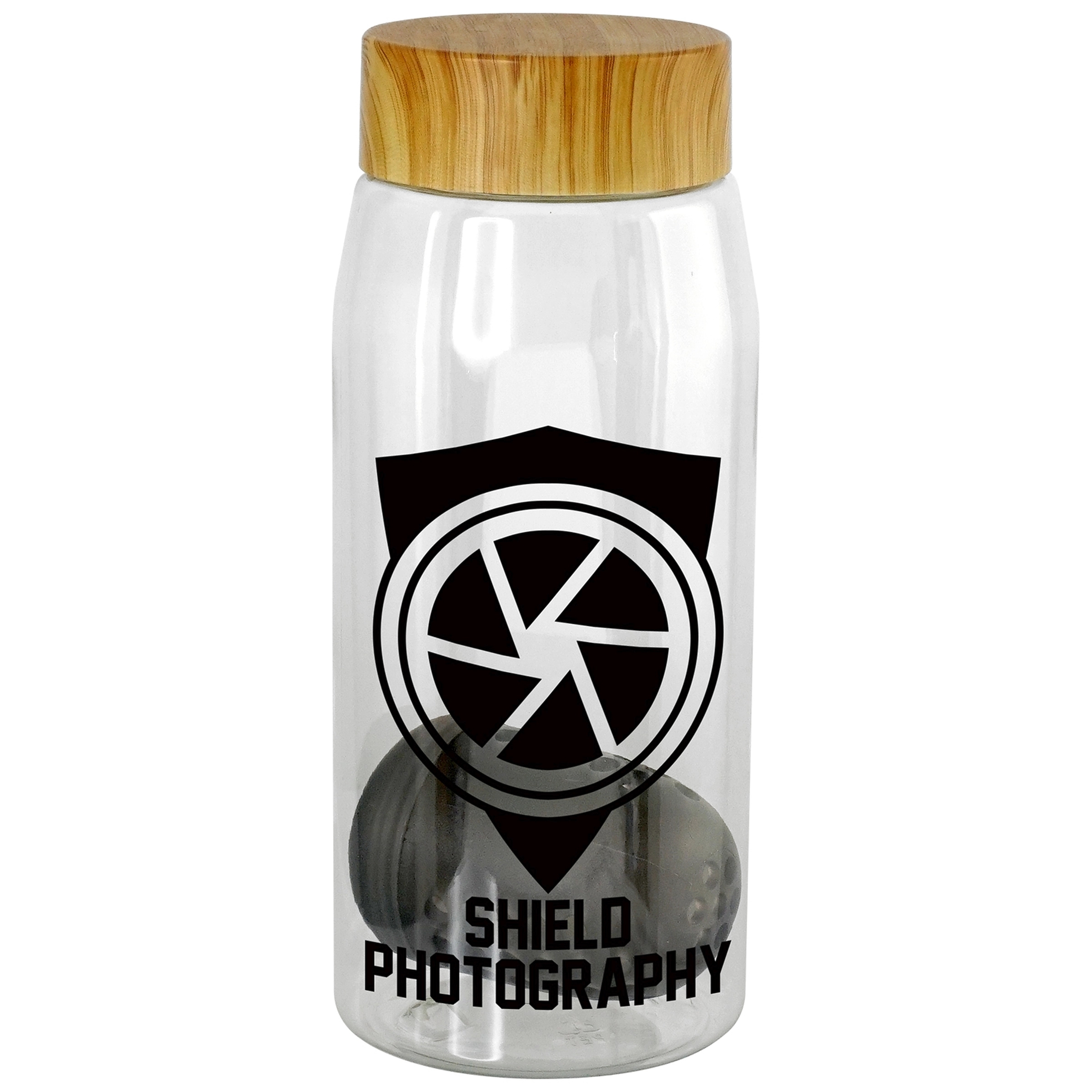 Bamboo Pattern 25 oz. Recycled Bottle with Floating Infuser 17