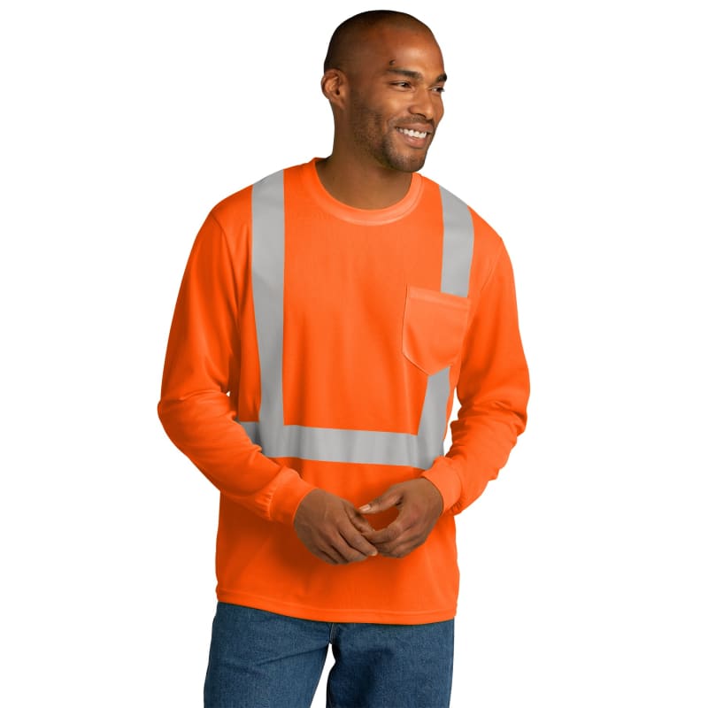 CornerStone ANSI 107 Class 2 Mesh Long Sleeve Tee. 3