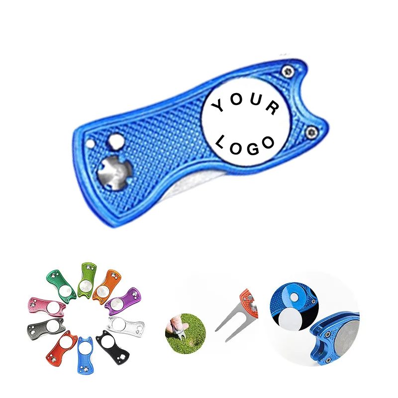 Durable Stainless Steel Golf Divot Tool with Full-Color Branding 5