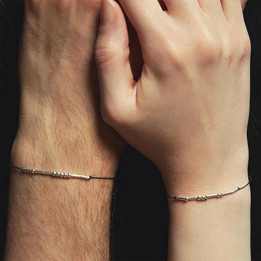 Morse Code Bracelets for Women 5