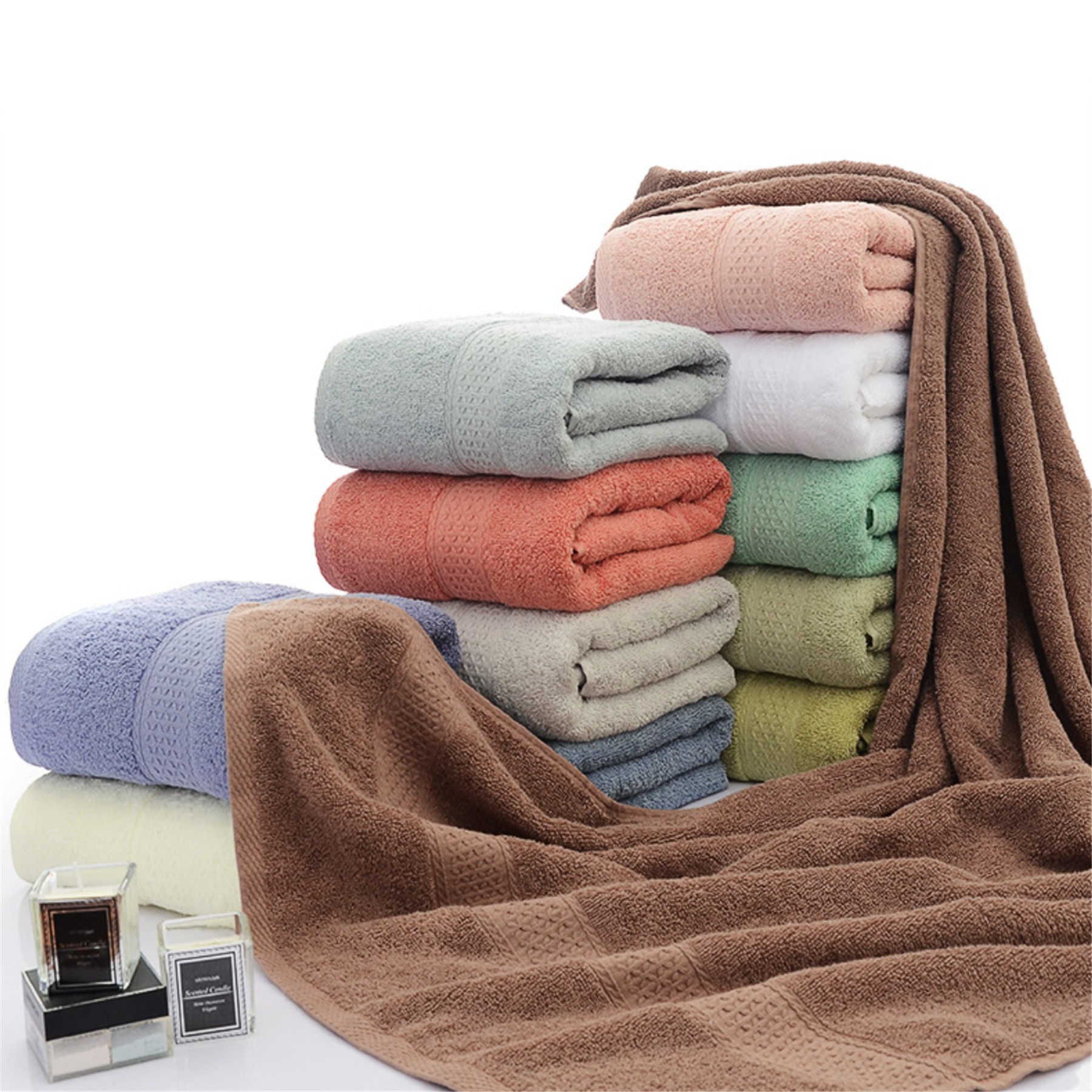 Cotton Bath Towel 27 X 55 Inch 2