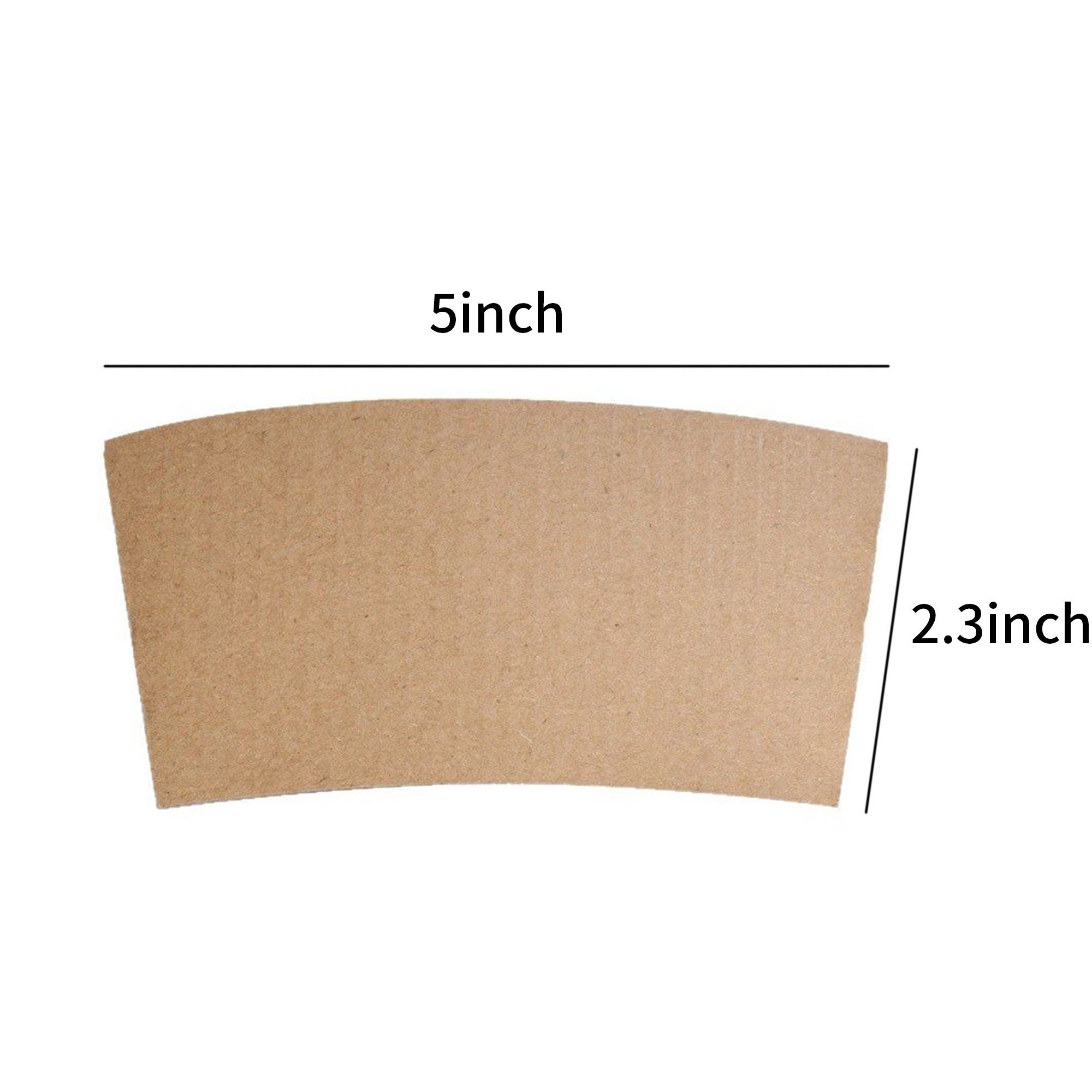 Corrugated Paper Cup Sleeve For 12oz And 16oz Beverage Cup Heat Resistant 3
