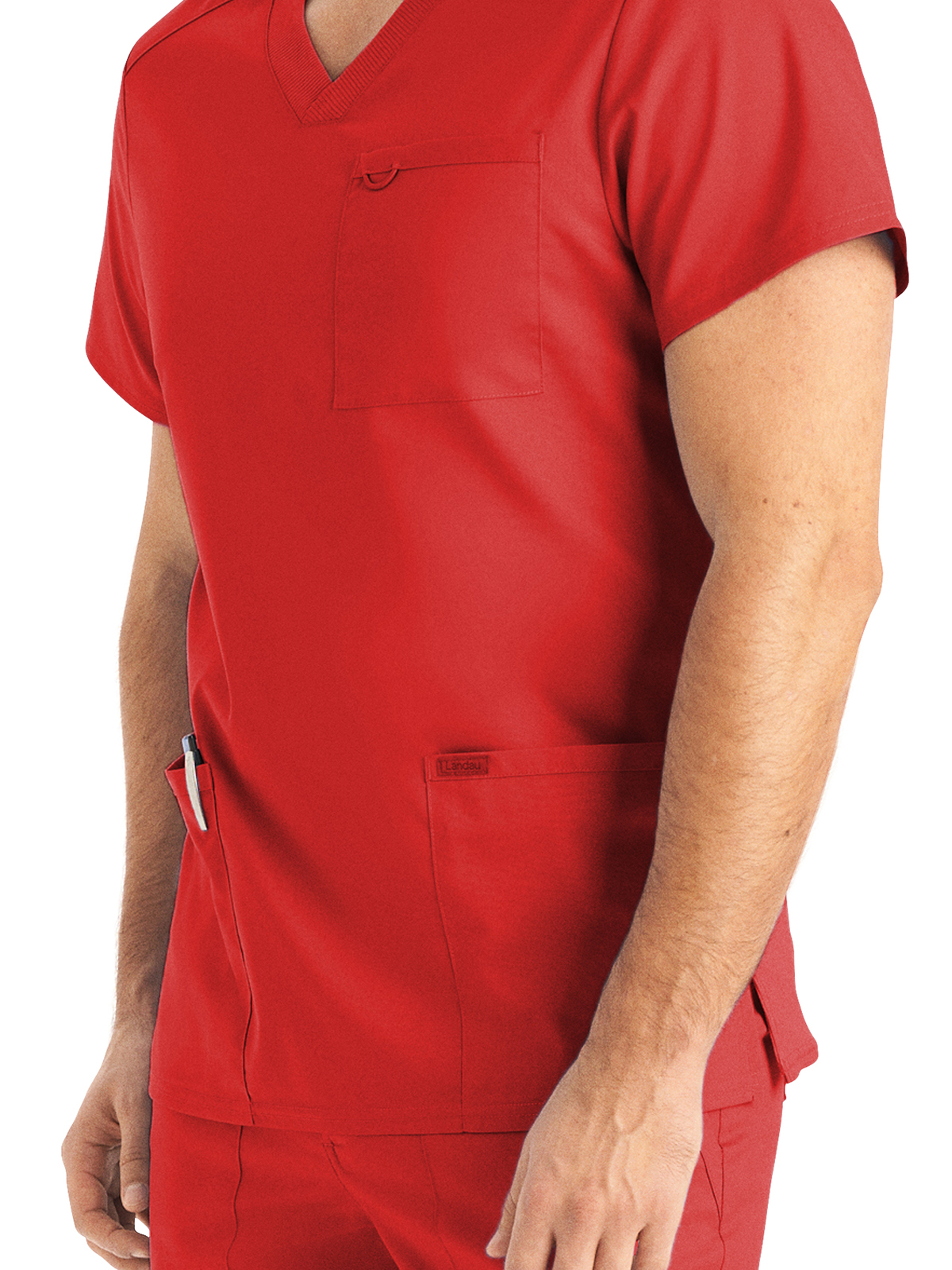 Landau - ProFlex - Men's Four-Pocket Back Yoke V-Neck Top 15
