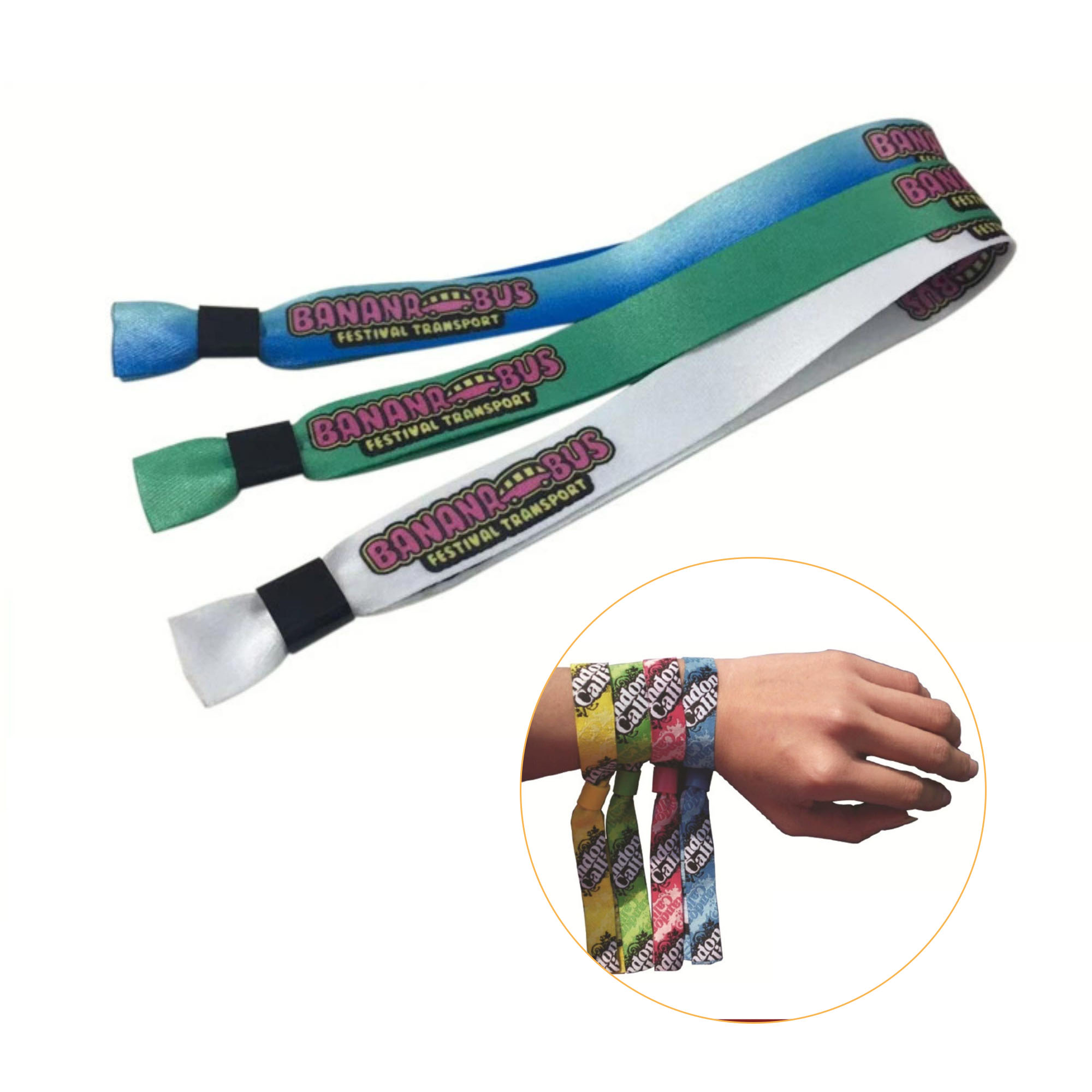 Disposable Wristband Bracelet Terylene Customizable 1