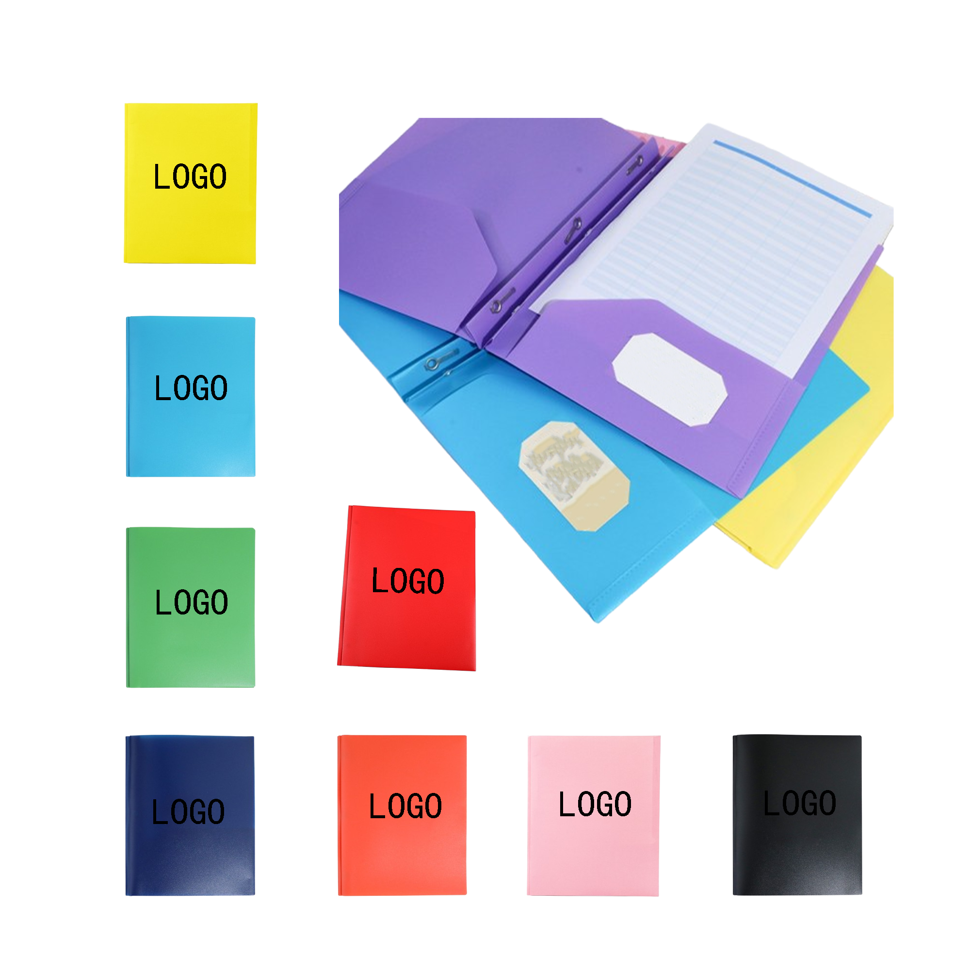 Solid Color Environmentally Friendly Plastic Folder 2