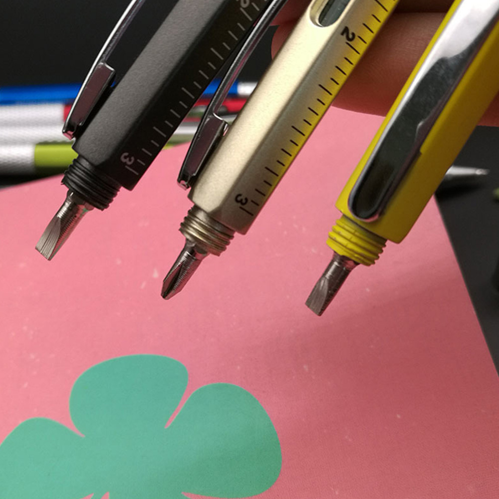 Six in one multifunctional 1.0mm tool ballpoint pen 4