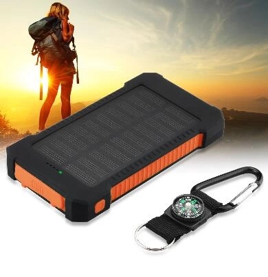 8000 mAh solar energy power bank with compass 7