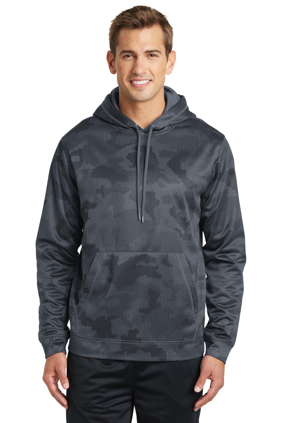 Sport-Wick CamoHex Fleece Hooded Pullover