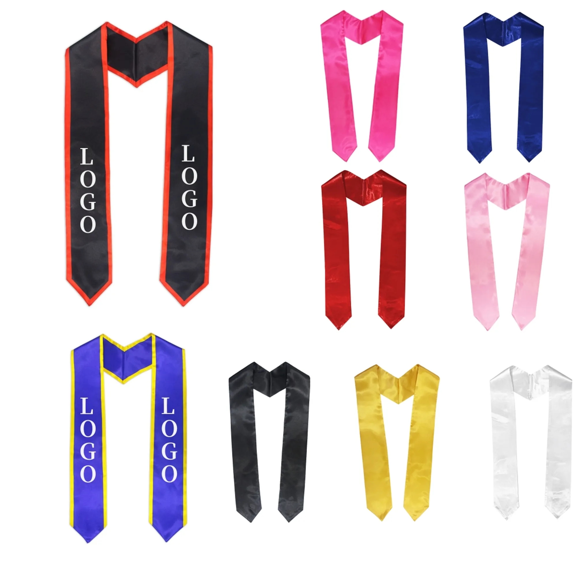 MOQ20 Adult 68''Long Graduation Honor Stole 3