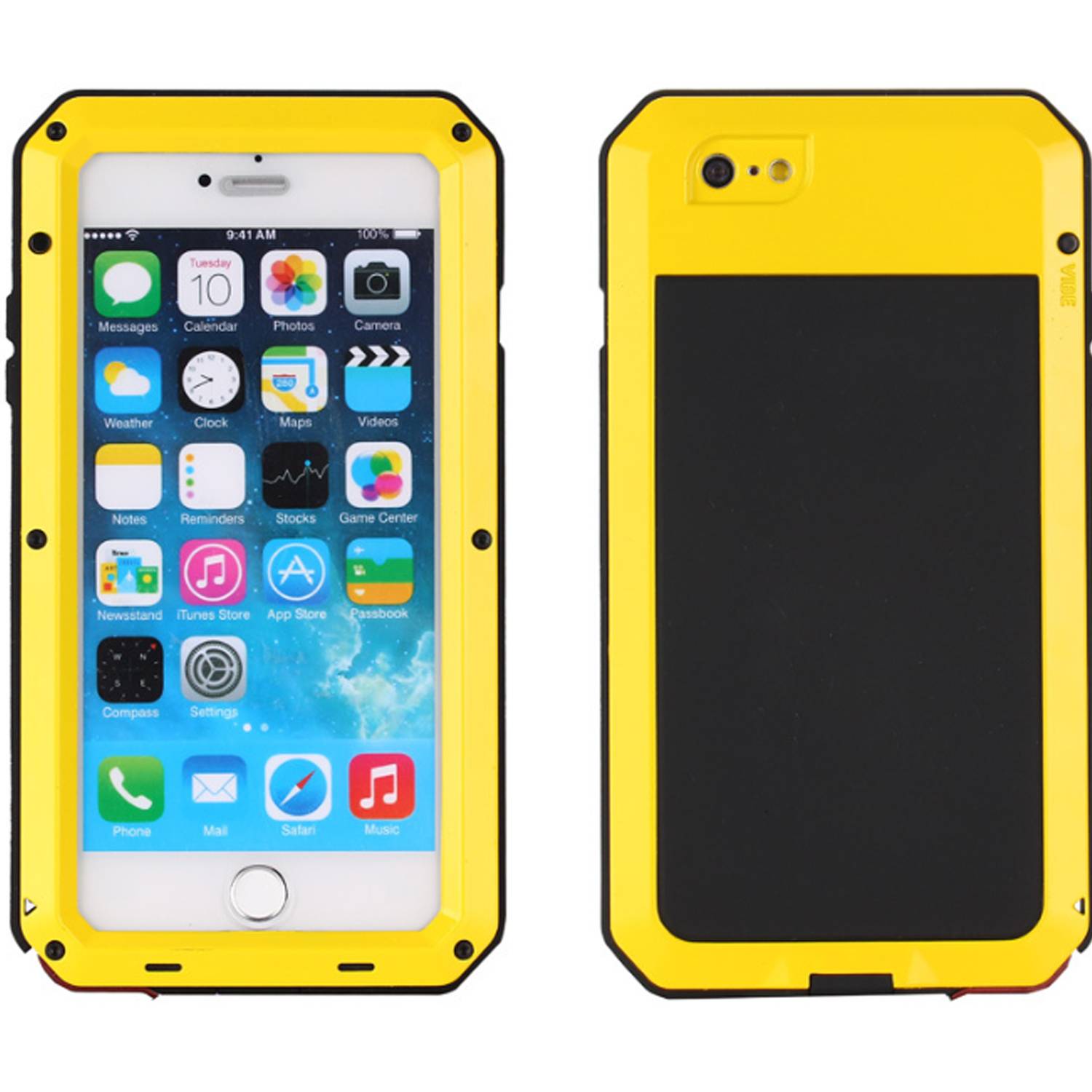Heavy Duty Shockproof Tough Rugged Case w/ Built-inGlass Scr 6
