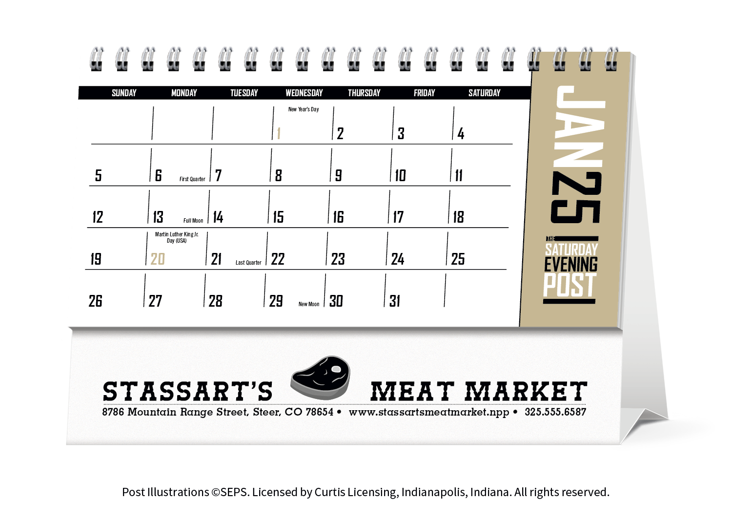 Triumph® Calendars The Saturday Evening Post Desk Calendar 13