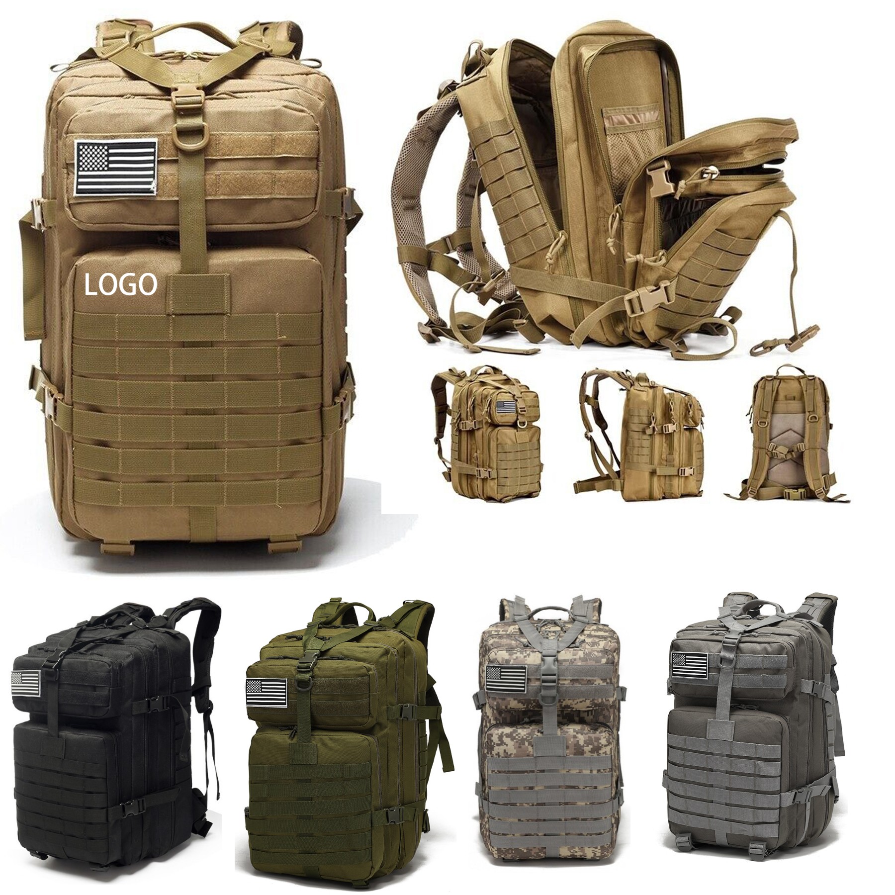 45L Military Tactical Backpack