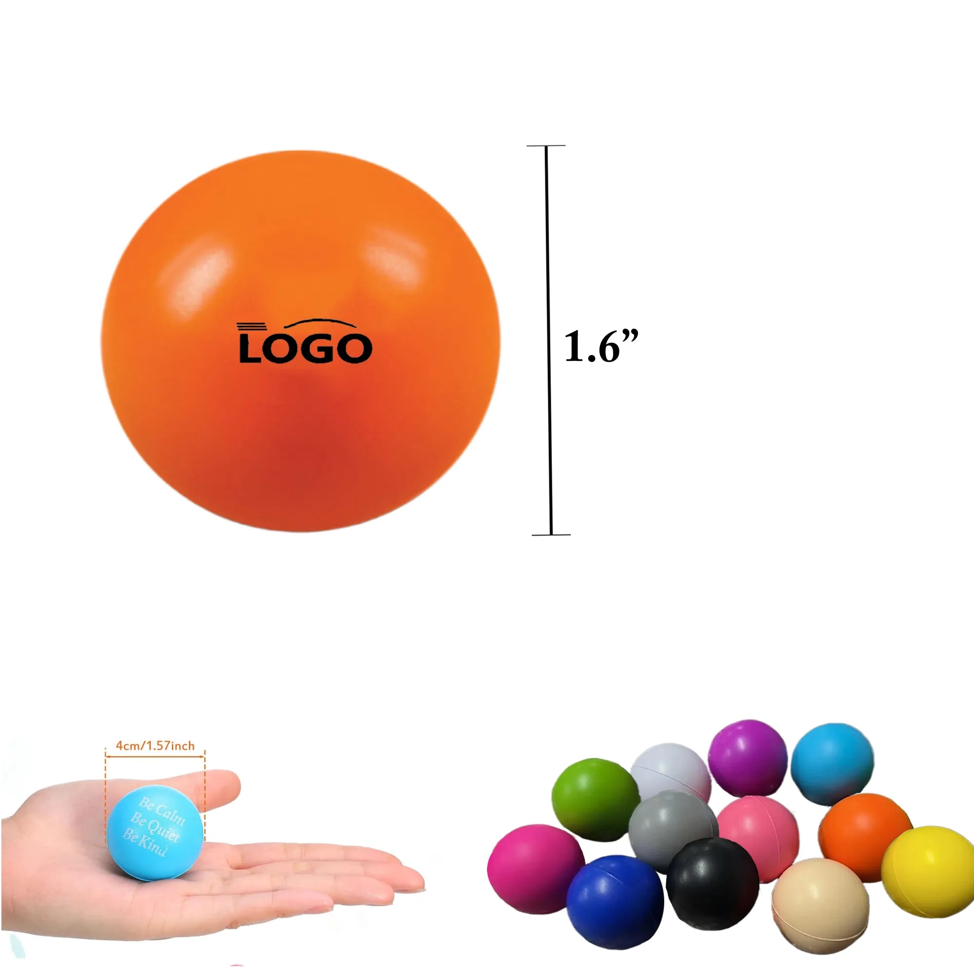 Multi Size PU Stress Relief Squeeze Balls 4