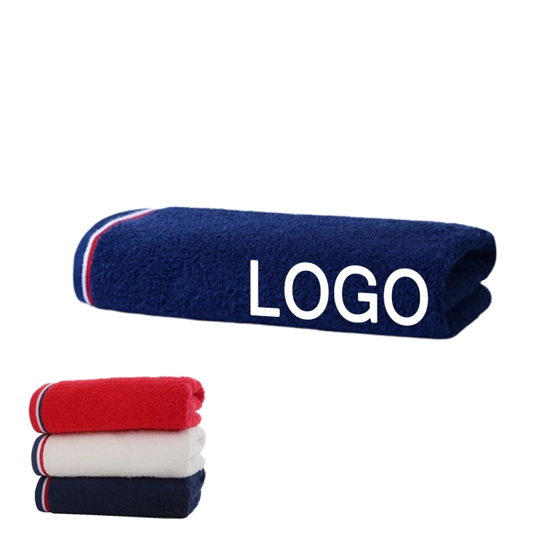 Custom Gift 100% Cotton Soft Striped Hand & Face Towel 9