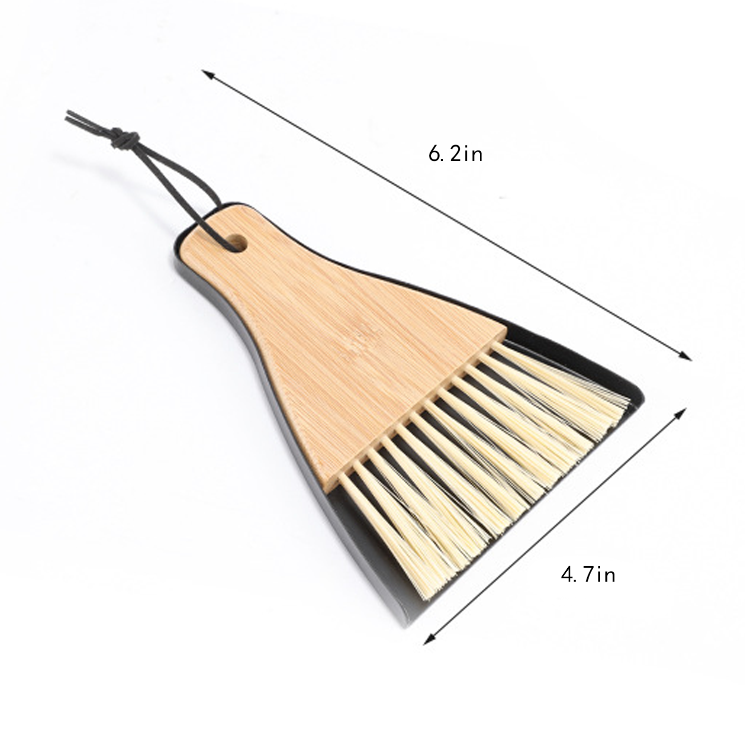 Mini Desktop Cleaning Bamboo Broom Dustpan Set 1