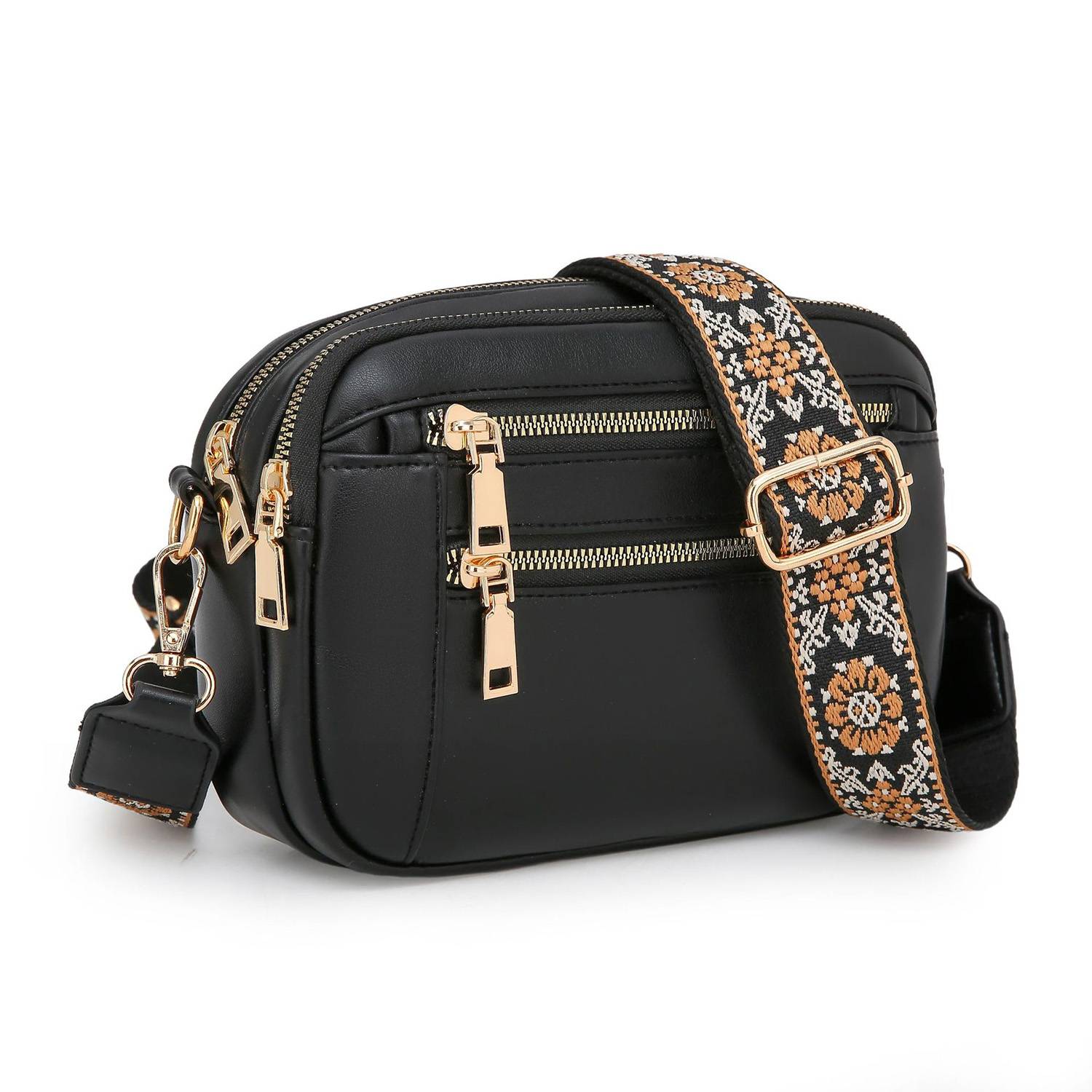 PU Leather Waterproof Crossbody Bags w/ Adjustable Strap 8