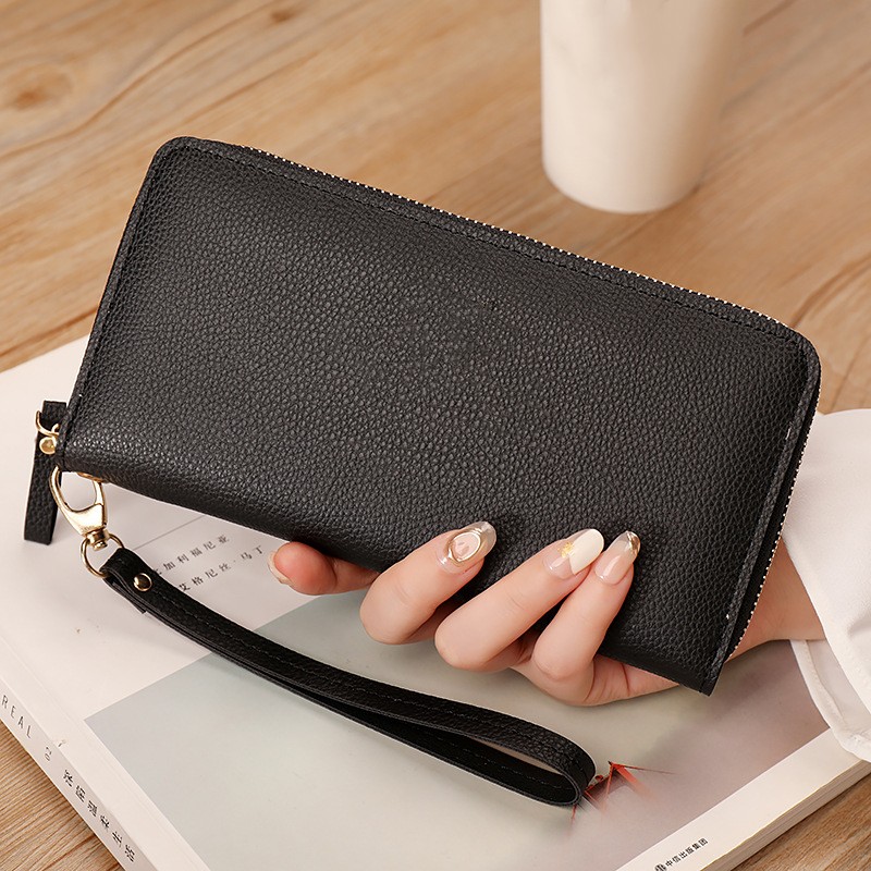 PU Leather Clutch Bag with Zipper 2