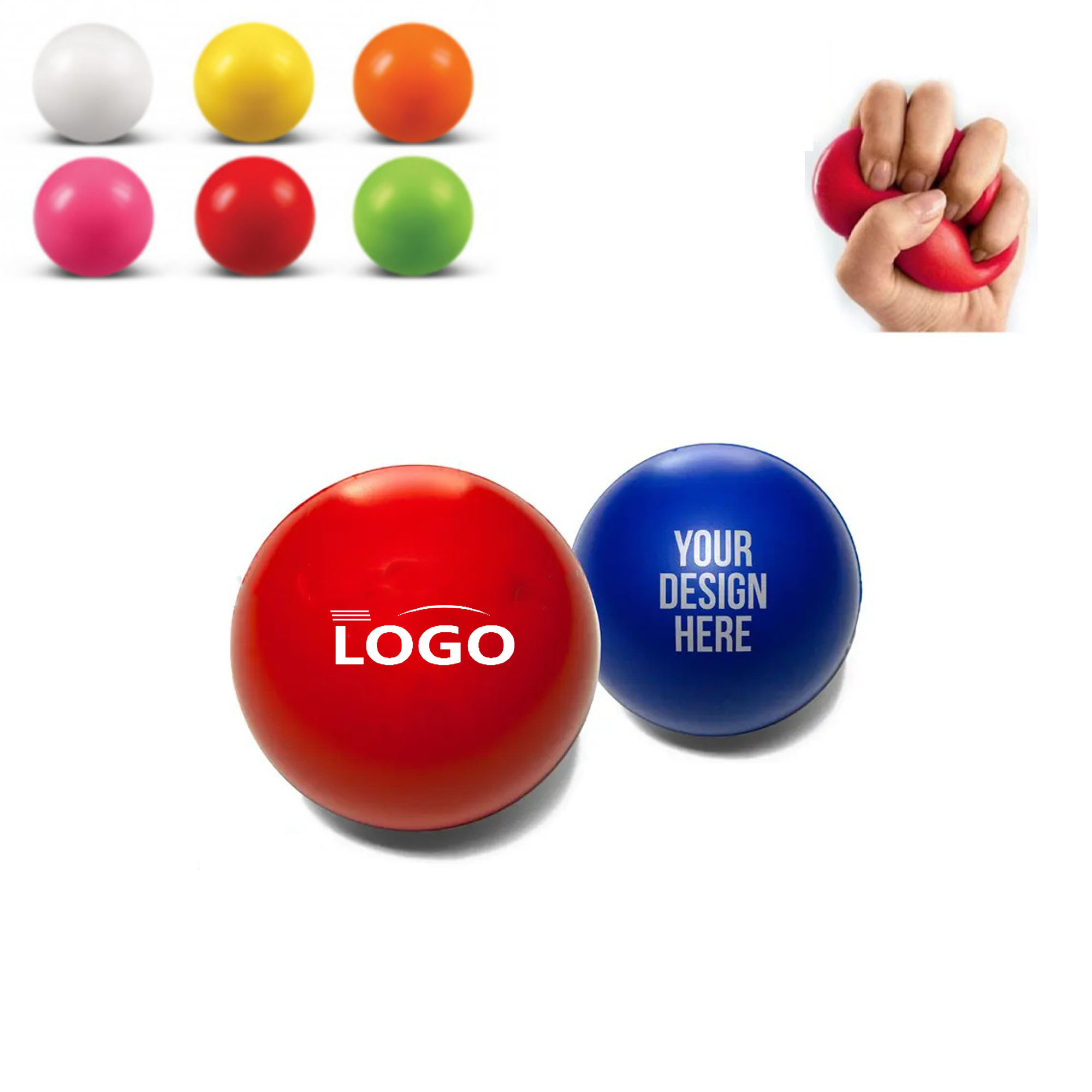 Colorful Foam Balls Inspirational Stress Relief Balls 2