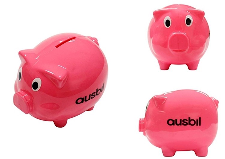 Eco-friendly Plastic Pig Shape Saving Pot Coin Jar Coin Storage Pot 1