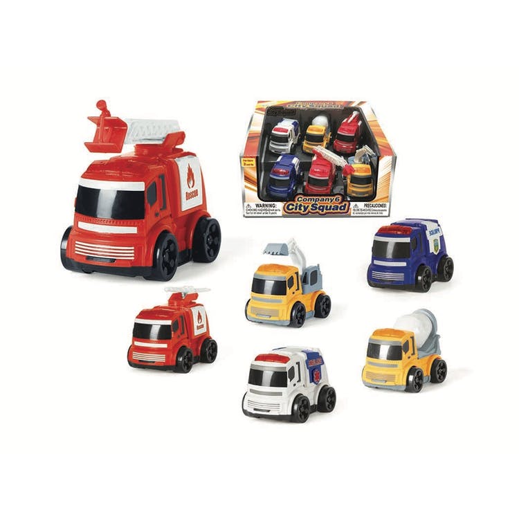 Friction Truck Playsets - 6 Piece 2