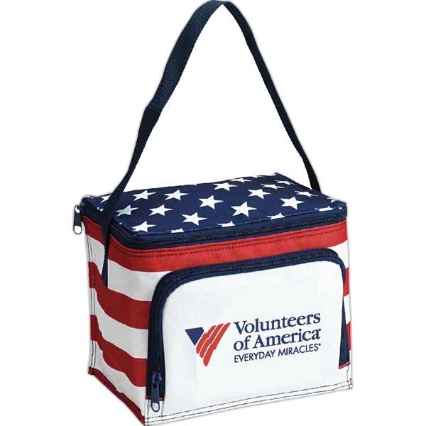 Americana Stars N Stripes 6 Pack Cooler 1