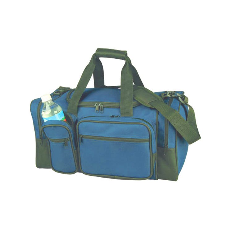 19" Sports Duffel Bags - Royal Blue & Green 2