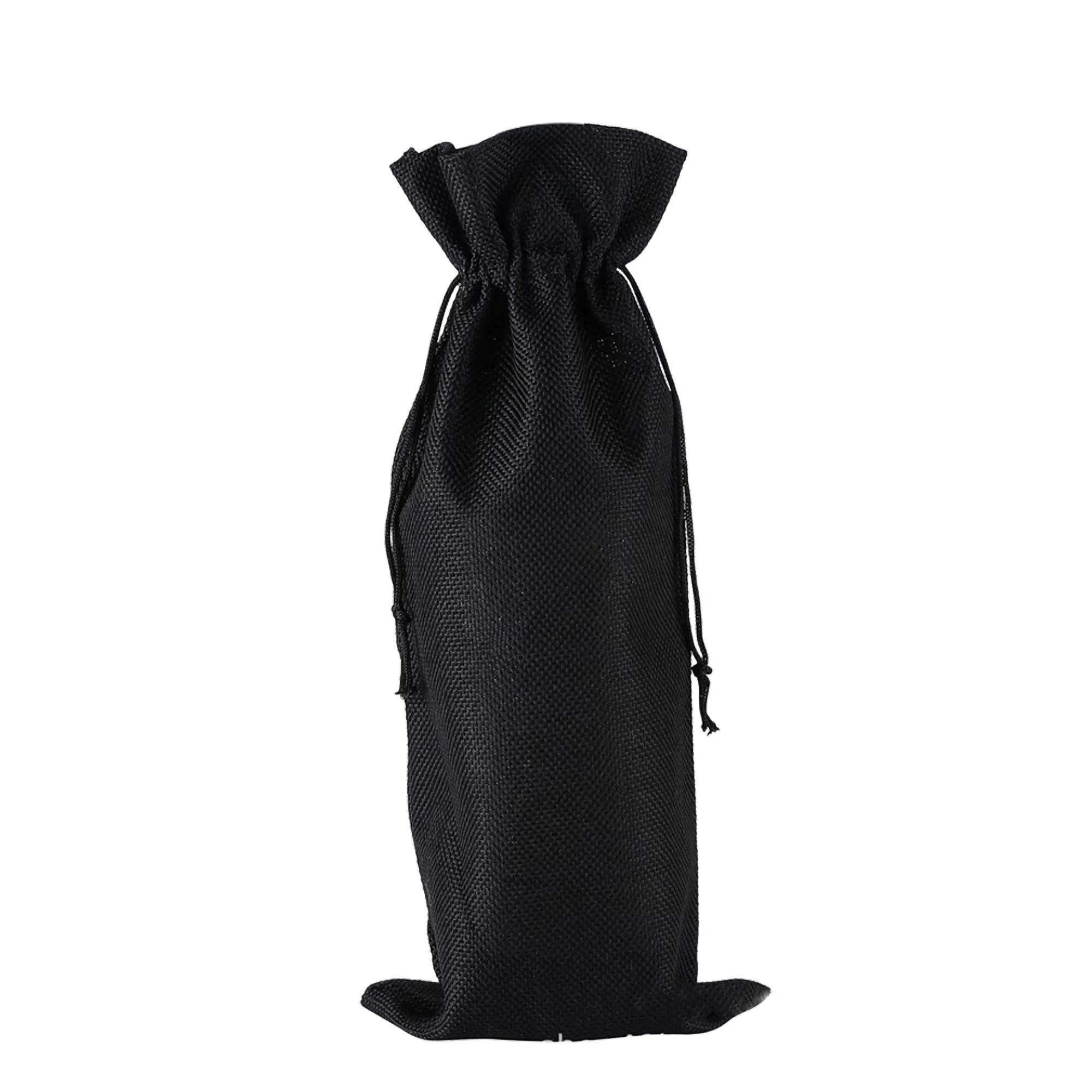 Burlap Drawstring Wine Bag Gift Tote Holder Sackcloth 7