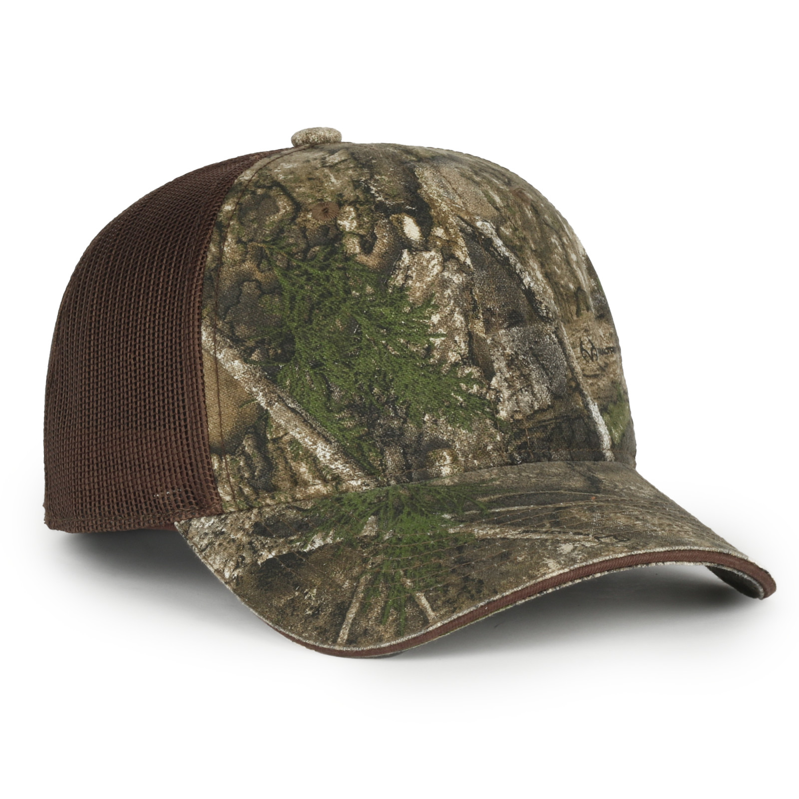 Washed Camo Cap w/Contrasting Mesh Back