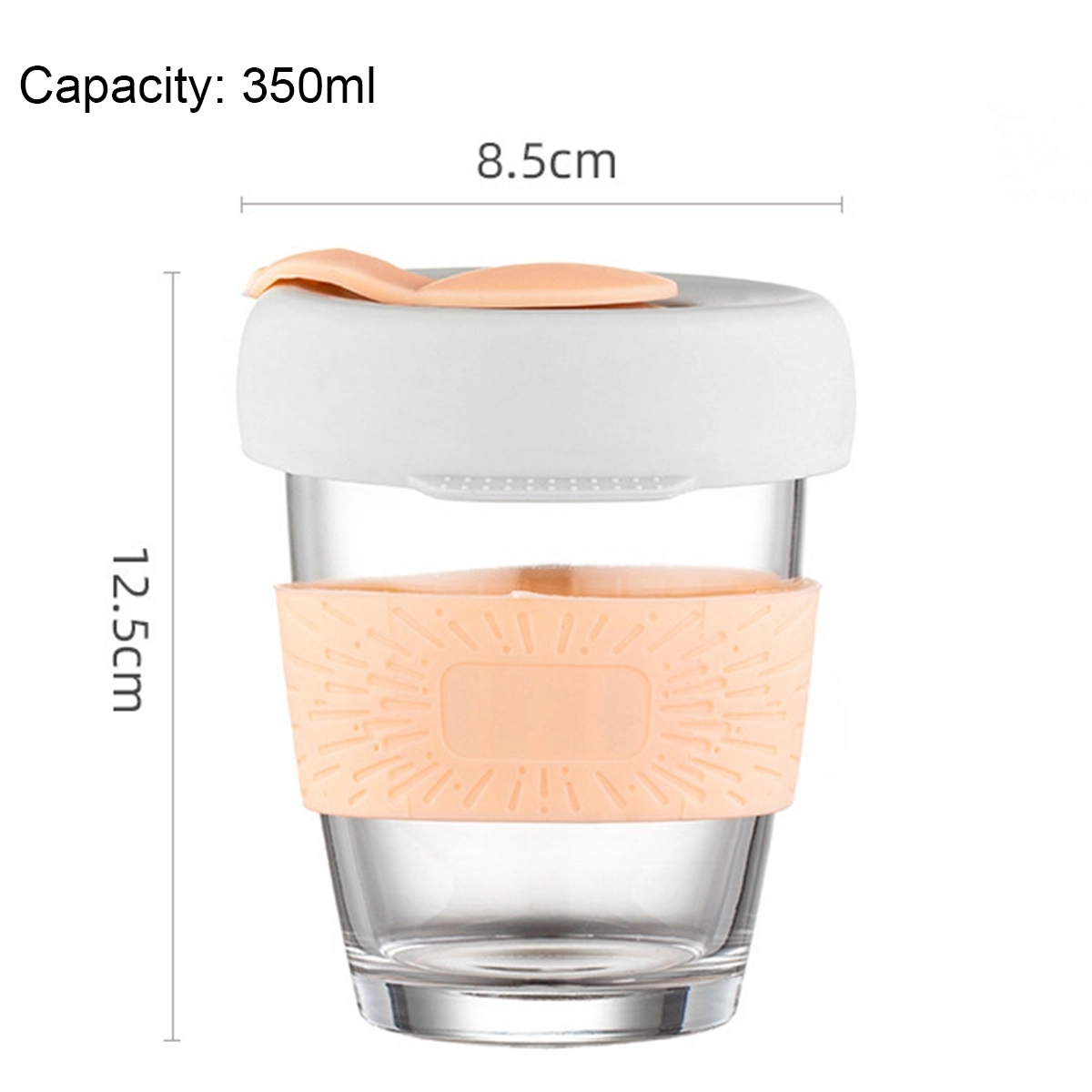 Glass Travel Mugs With Silicone Lid And Sleeve 5