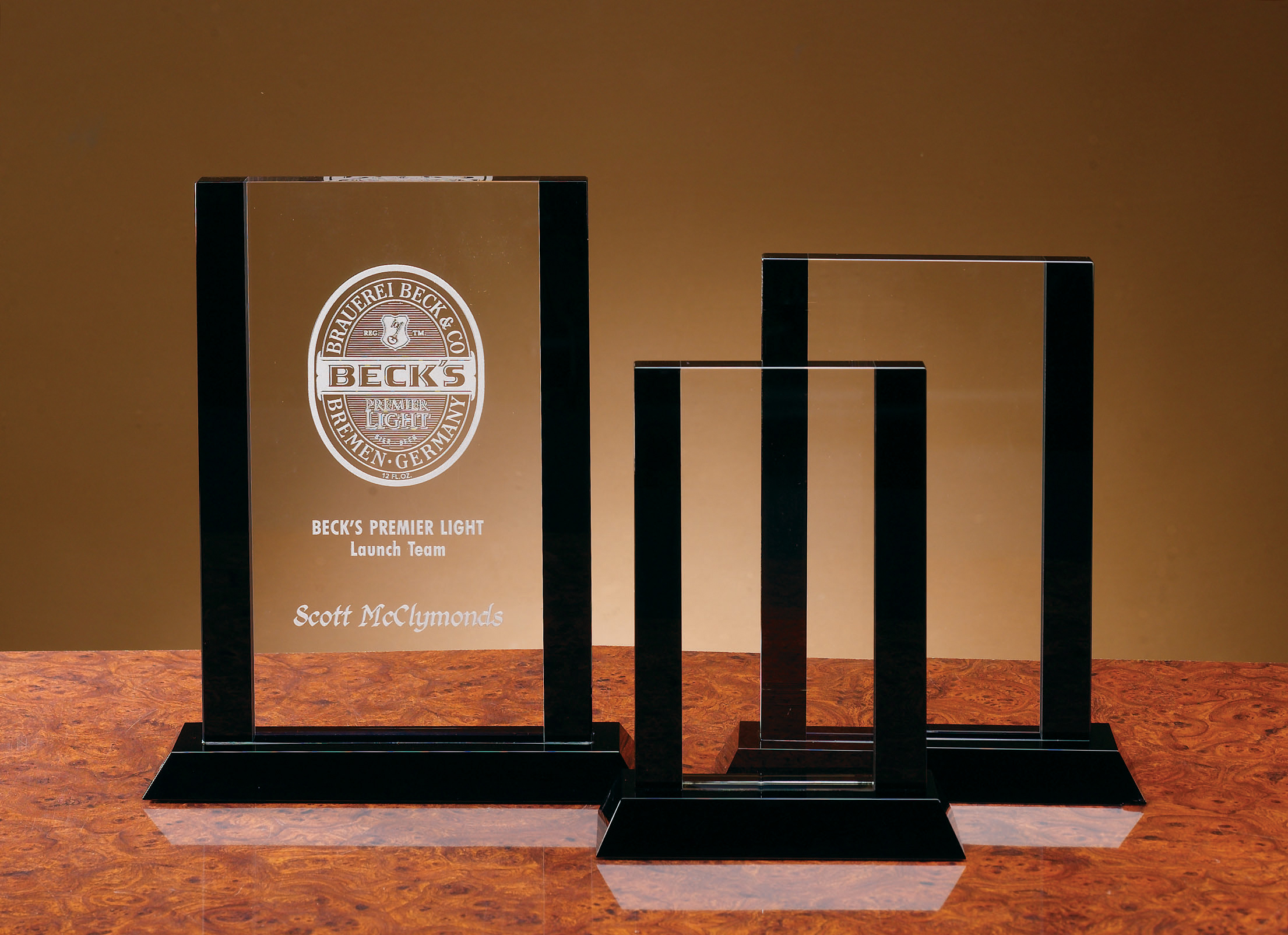 Jet Crystal Rectangle Award (7 1/8"x9") 2