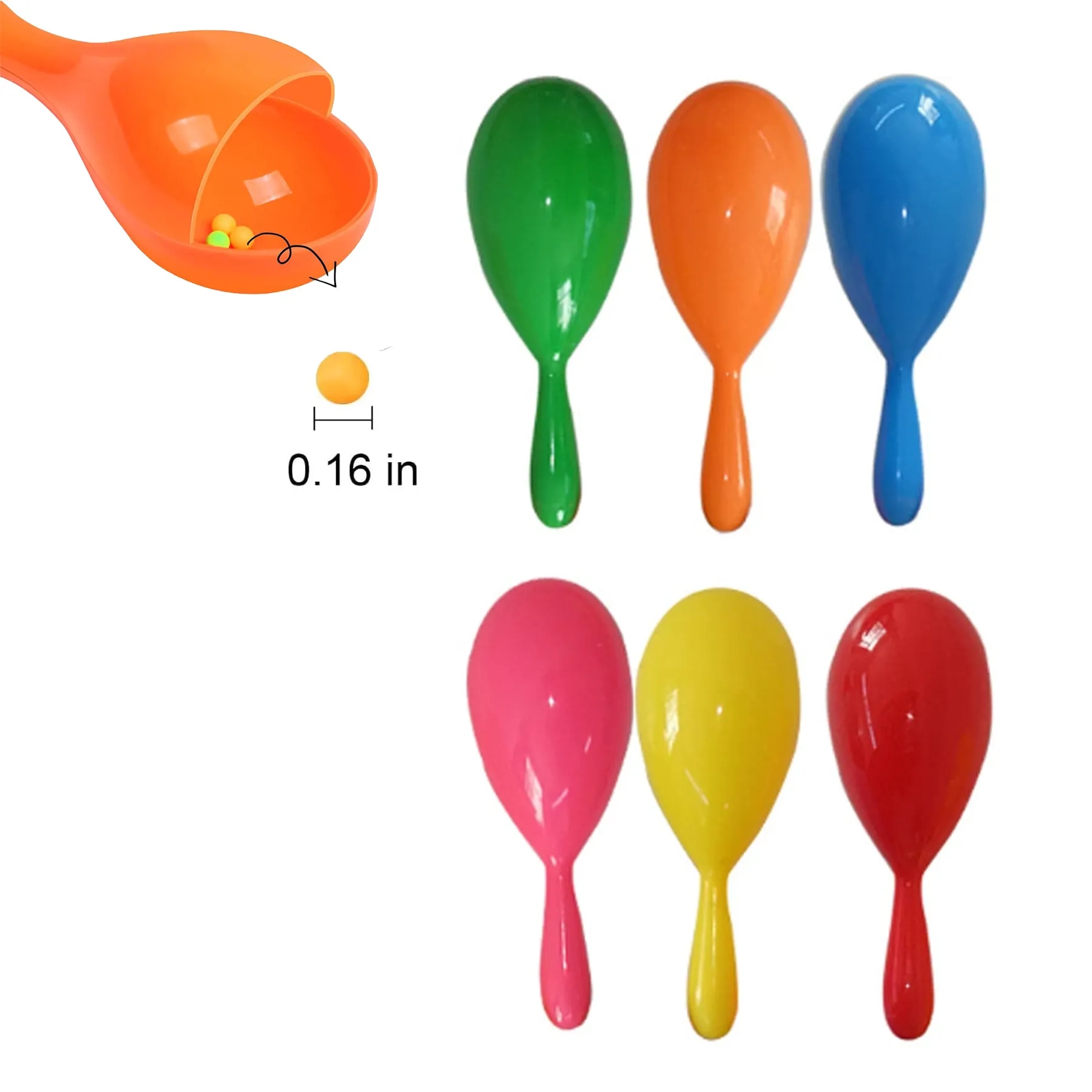 Creative Plastic Maracas  Musical Instruments 2