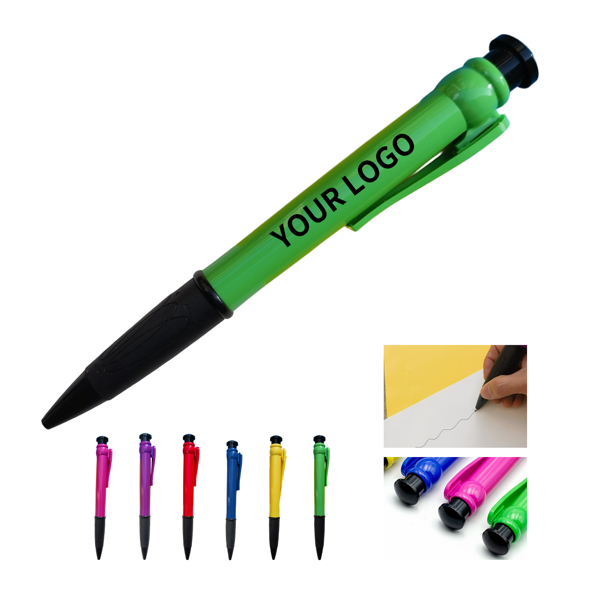 Oversize Plastic Ballpoint Pen 11" Easy Grip 7