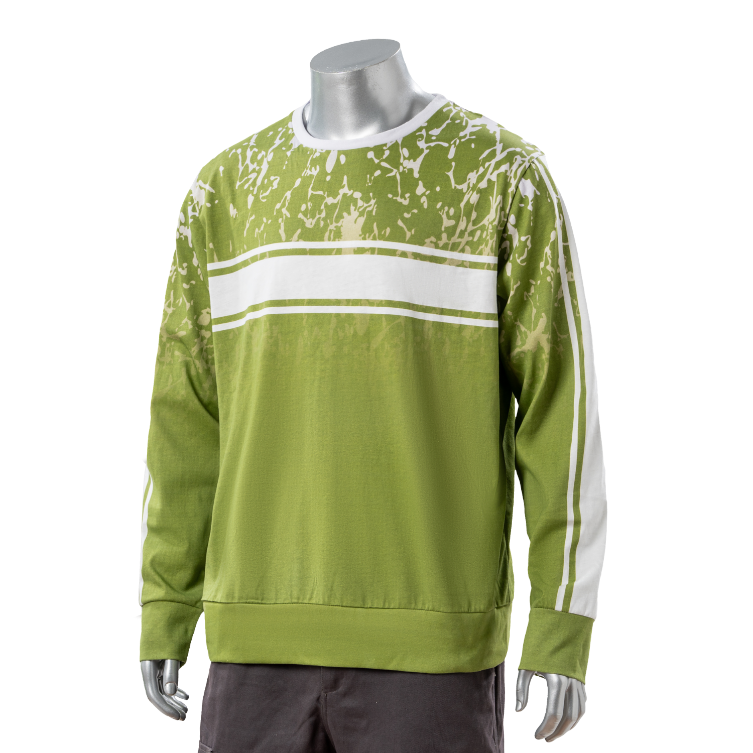 100% Cotton Full Color Reactive Digital Print Men's Sweatshirt - 7.4 oz 1