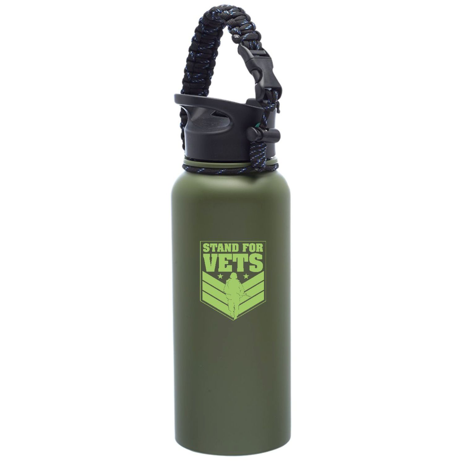 34 oz. Vulcan Stainless Steel Water Bottles w/ Carrying Strap 2