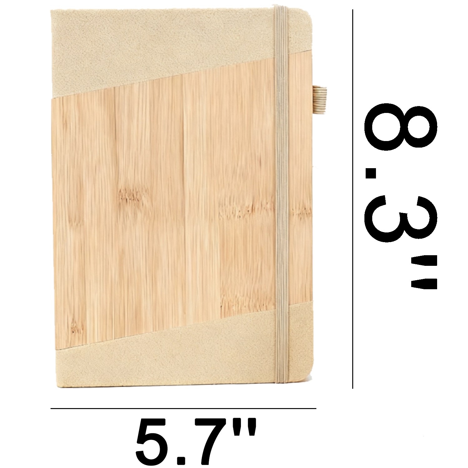 A5 Eco-Friendly Bamboo Wood Cover Notebook 5