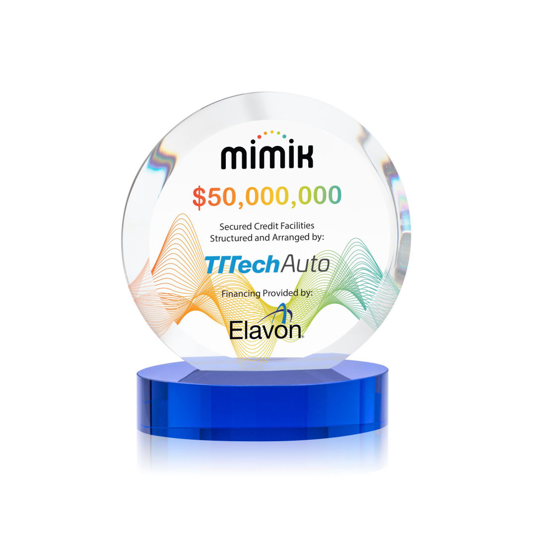 Matlow Circle VividPrint™ Award - Blue 4