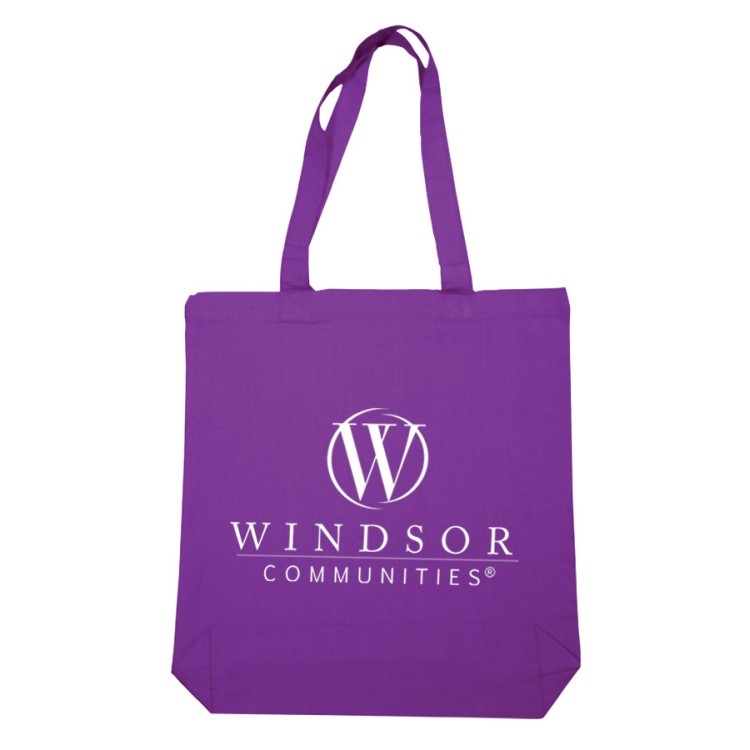 Economical Tote Bag W/Gusset, custom tote bag with logo imprint 2