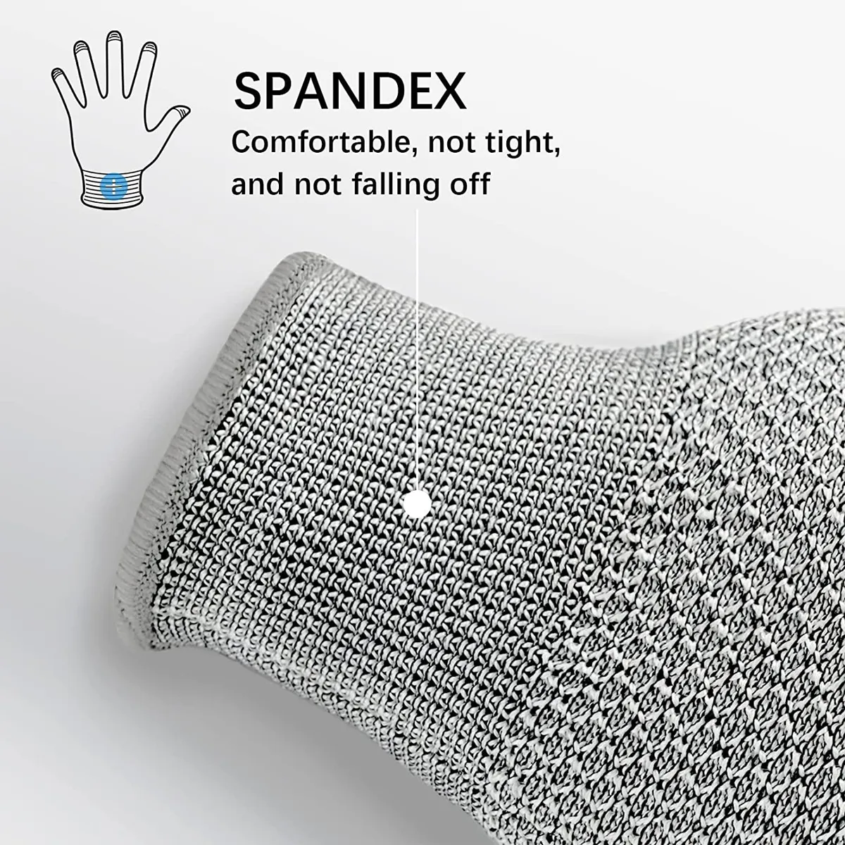 Level 5 Cut Proof Chainmail  Kitchen Safety HPPE Gloves 6