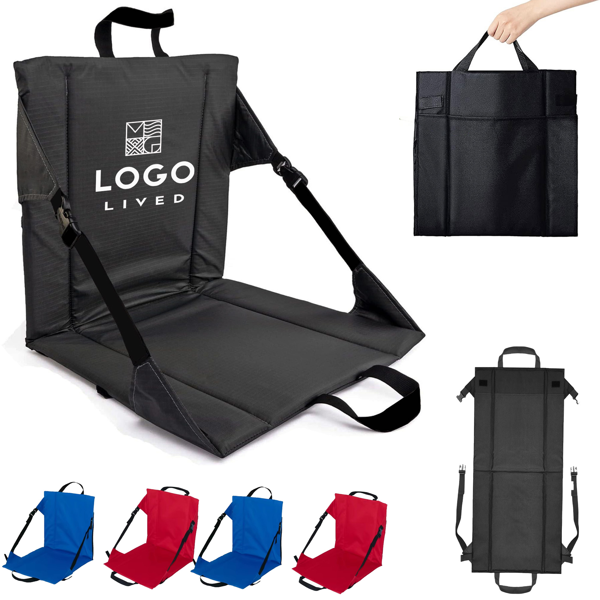 Outdoor Bleacher Portable Seats With Backrests 4