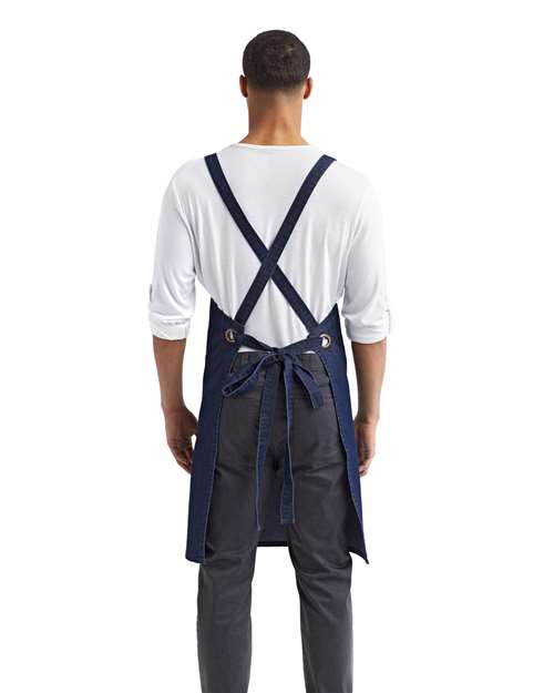 Cross Back Barista Bib Apron - RP129 19