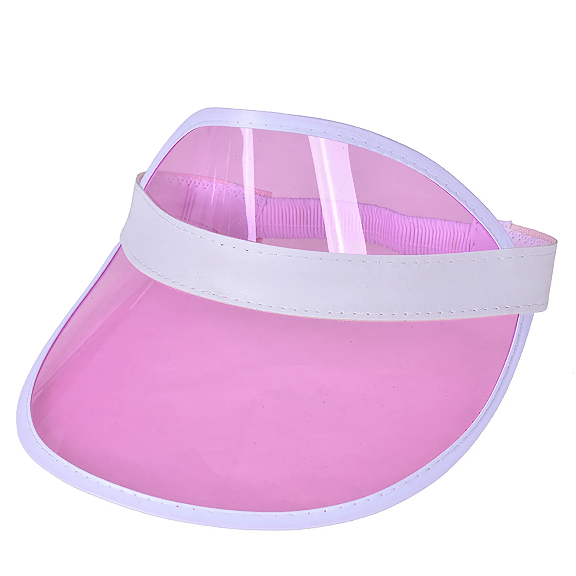 Clear Plastic Outdoor Hollow Top Sun Hat MOQ 100PCS 15